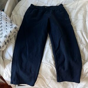 Navy Aritzia wide-leg Sweatpants